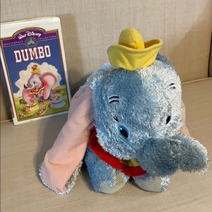 ✨3 for $15✨ 2002 Disney Dumbo Plush w/ Dumbo VHS